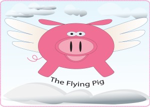 Flying pig logo
